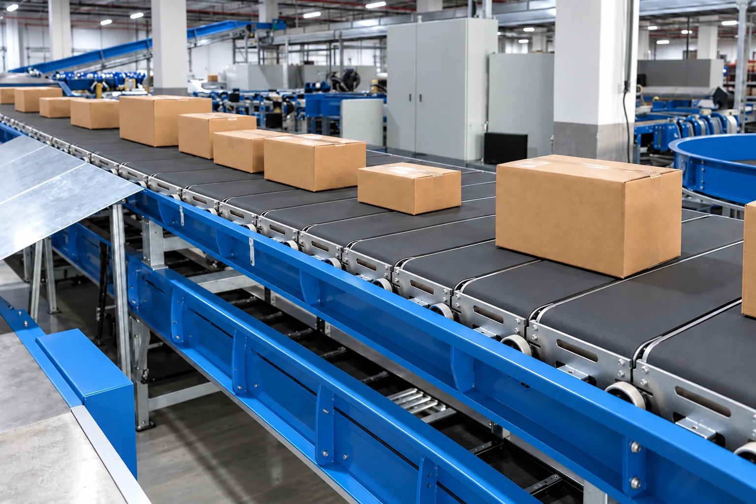 Dar Bantlı Sorter mekanizmasını gösteren sistem görünümü